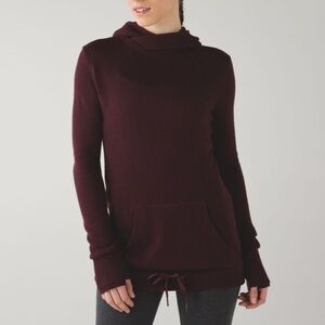 Lululemon Sweet Savasana Pullover Hoodie Heathered Bordeaux
